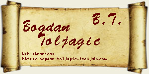 Bogdan Toljagić vizit kartica